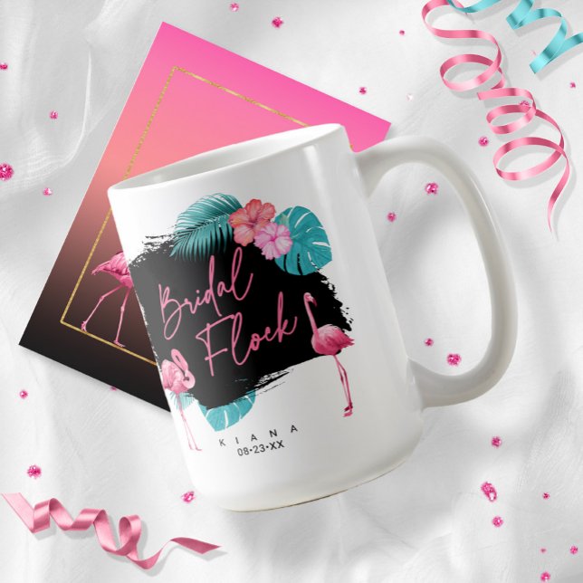 Mug Flamingo Demoiselle d'Honneur Troupeau de Mariée I (Créateur téléchargé)