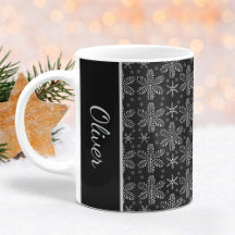 Flammes de neige en noir et argent Musique de Noël