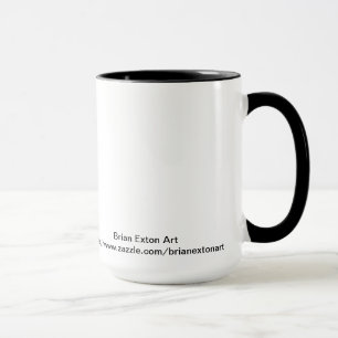 Mug Flammes jumelles se lèvent dans le ciel