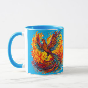 Mug Flammes Phoenix de l'Imaginaire mignon