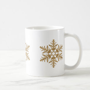 Mug Fléau de neige Gold Faux Parties scintillant