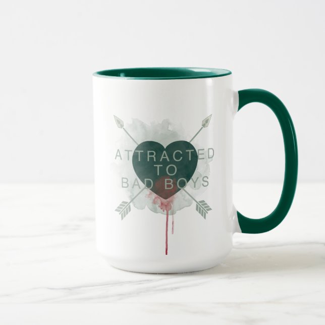 Mug Flèche | "Attiré Aux Mauvais Garçons" Coeur Percé (Droite)
