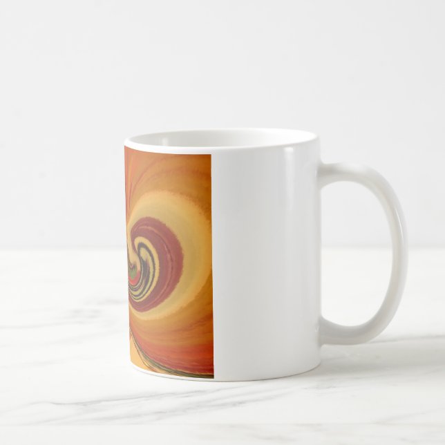 Mug Flèches Abstraites avec Teardrop Center Art Print (Droite)