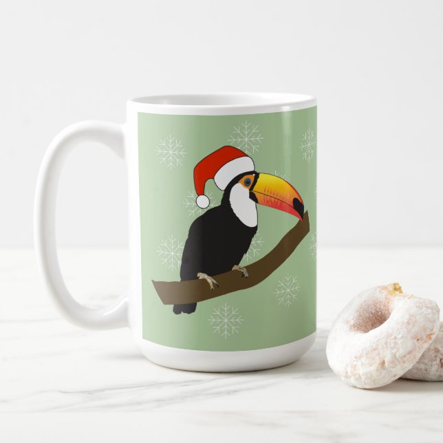 Mug Flèches de neige Toucan Christmas (Avec donut)