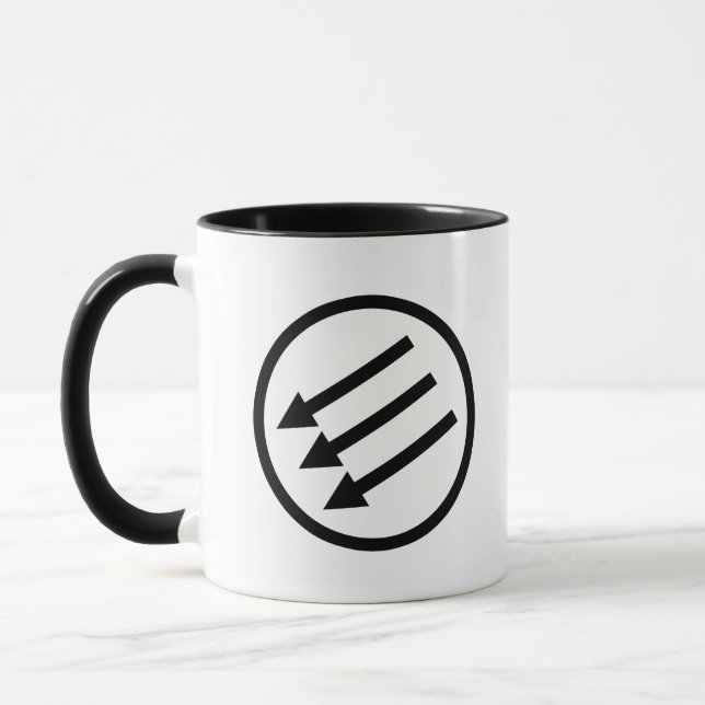 Mug Flèches noires anti-fascisme (Gauche)
