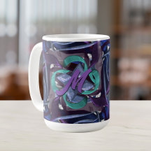 Flèches violettes et bleues