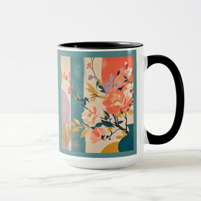 Mug "Fleur abstraite" (Droite)