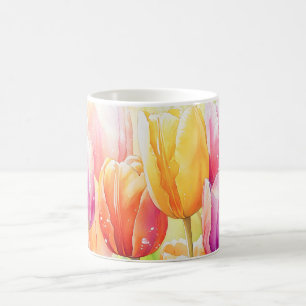 Mug Fleur Aquarelle Ressort Jardin Tulip