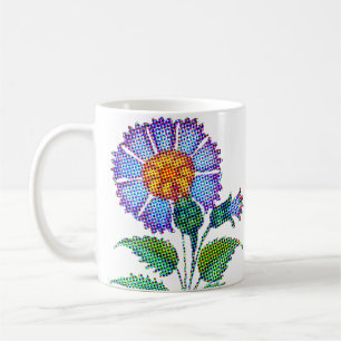 Mug Fleur Bleue en demi-teinte Beaux-Arts