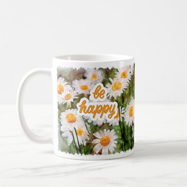 Mug Fleur Chamomile, Cadeau Anniversaire Soyez Heu (Gauche)