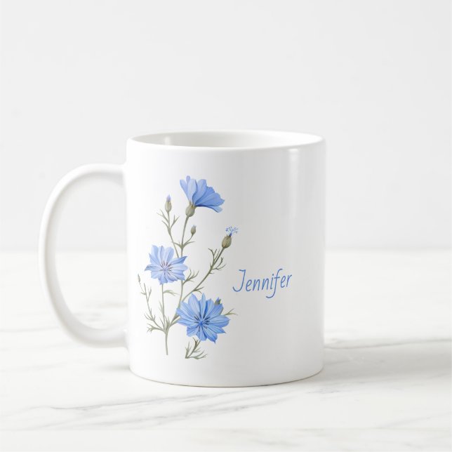 Mug Fleur chicorée sauvage Nom de la plante (Gauche)