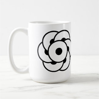 Mug Fleur circulaire de culture - Art Cosmique Géométr