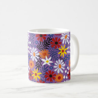 Mug Fleur colorée motif floral Arrière - plan