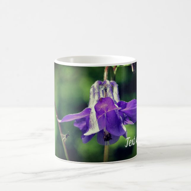 Mug Fleur Columbine Et Abeille Personnalisée (Centre)