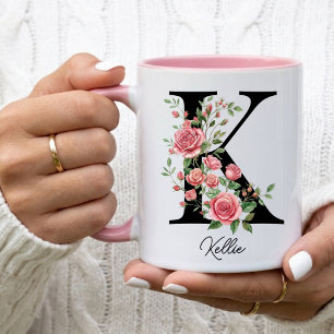 Mug Fleur d'anniversaire personnalisée de juin Rose, c