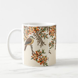 Mug Fleur d'antiquité chinoise & Oiseau, Jardin Vintag