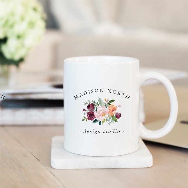 Mug Fleur d'automne | Logo floral (Créateur téléchargé)