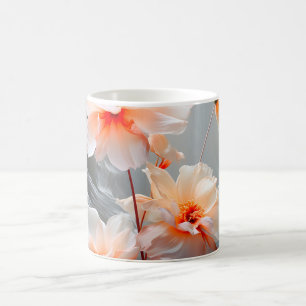 Mug Fleur de Brume Élégante et Abstraite aux Teintes R