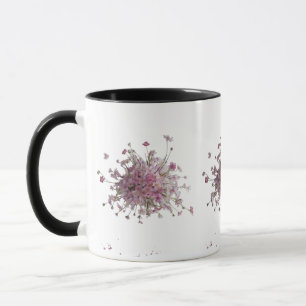 Mug Fleur de cerisier pâle - Élégant combo rose floral