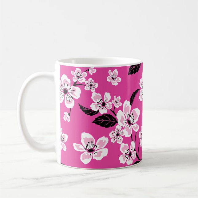 MUG FLEUR DE CERISIER - SAKURA (ROSE) (Gauche)