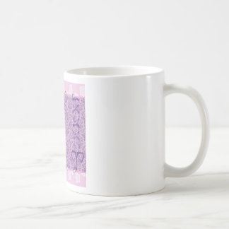 Mug Fleur de coeur vintage ballerine bleu rose
