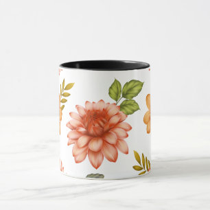 Mug Fleur de Dahlia Ardente 