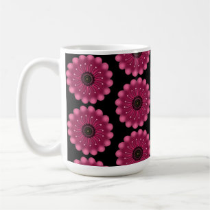 Mug Fleur de fantaisie rose lumineuse   Fleur abstrait