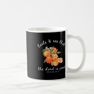Mug Fleur de fruit orange chrétien Verset biblique Jar