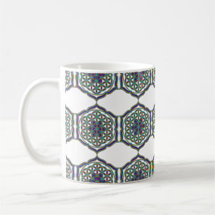 Mug Fleur de la vie / Blume des Lebens - Lotus Contour