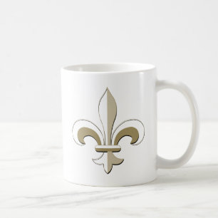 Mug Fleur de lis - or