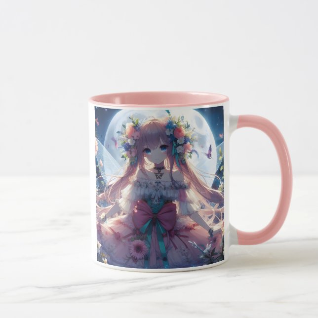 Mug Fleur de lune d'Anime (Droite)