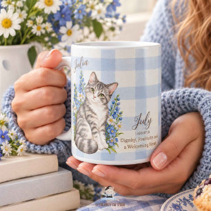 Mug Fleur de naissance de juillet Larkspur et demoisel