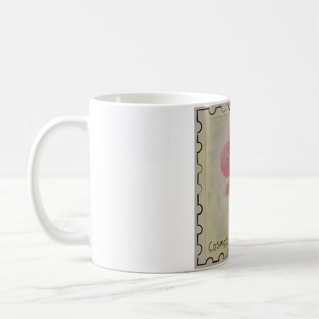 Mug fleur de naissance d'octobre (Gauche)