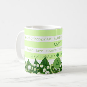Mug Fleur de naissance et Gem Strig mai