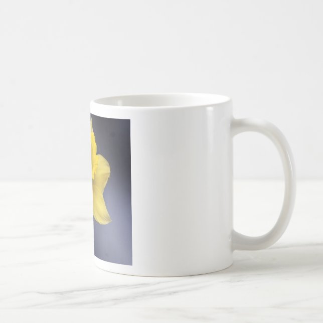 Mug Fleur de Narcisse jaune peinture à l'aquarelle flo (Droite)