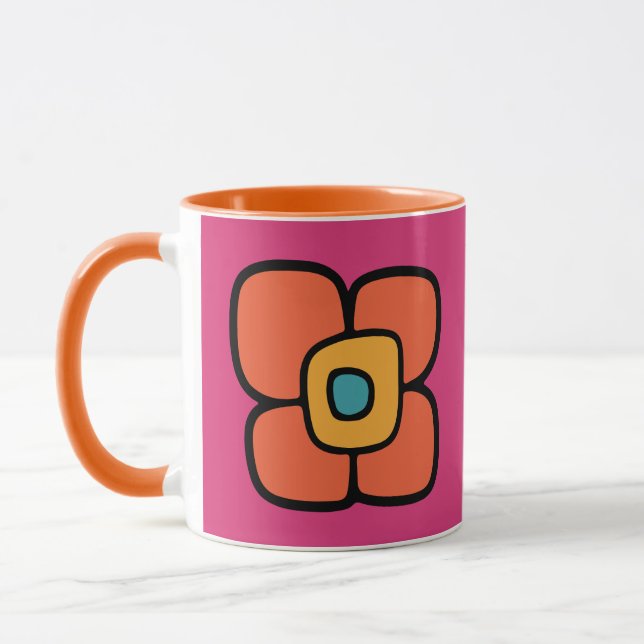 Mug Fleur de printemps rétro (Gauche)