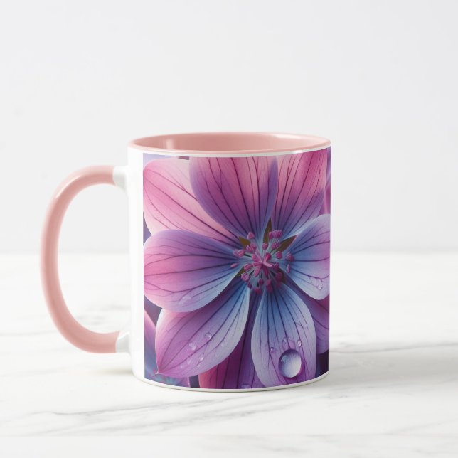 Mug Fleur de printemps rose et pourpre Lilac (Gauche)