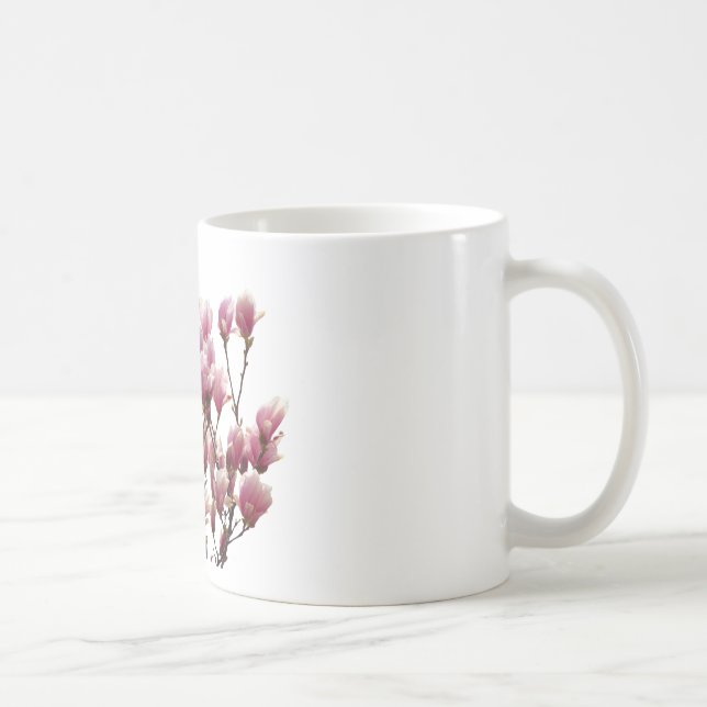 Mug Fleur de printemps rose florissante Magnolias (Droite)