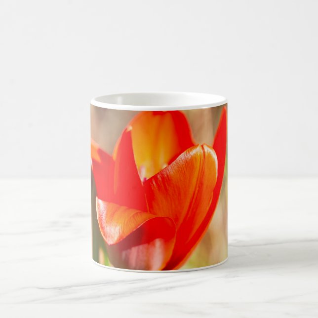 Mug Fleur de tulipe rouge (Centre)