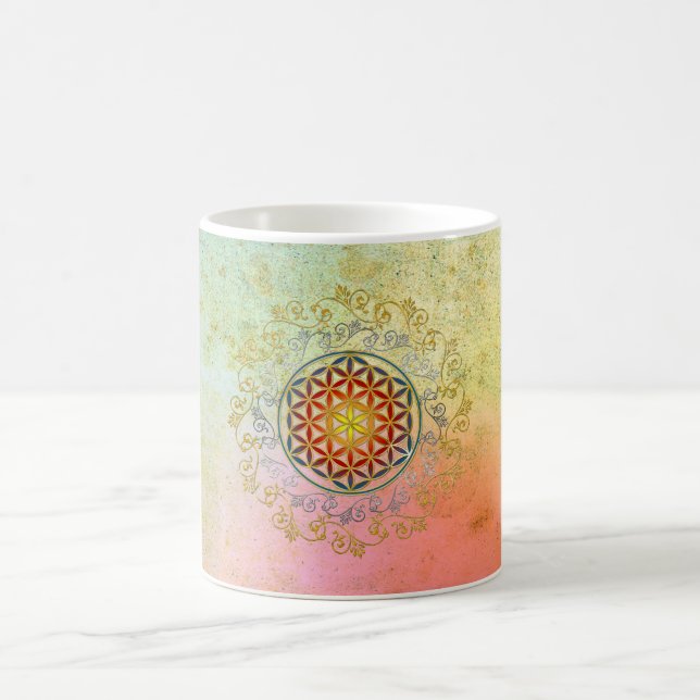 Mug Fleur de vie / Blume des Lebens - Ornement IV BG (Centre)