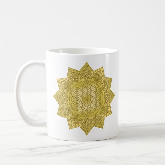 Mug Fleur De Vie - Indien Mandala 4 (Gauche)