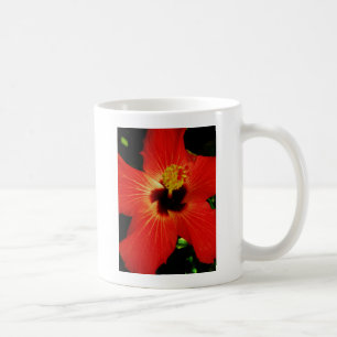 Mug Fleur d'Hibiscus rouge-orange