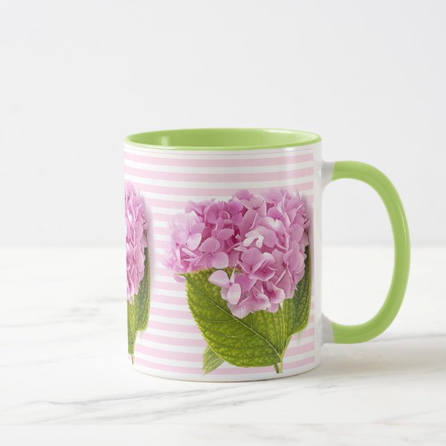 Mug Fleur d'Hydrangée rose (Droite)