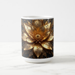 Mug Fleur d'Or Luxueuse
