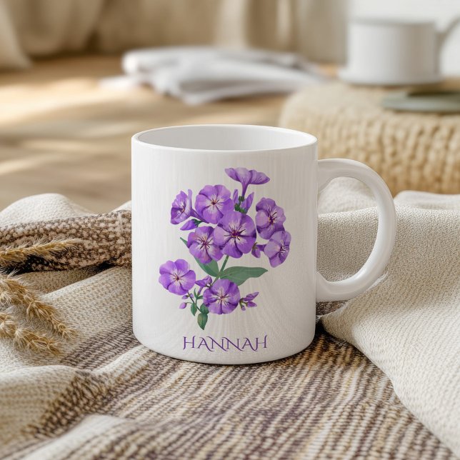 Mug Fleur du mois de février Violet Violet (Créateur téléchargé)