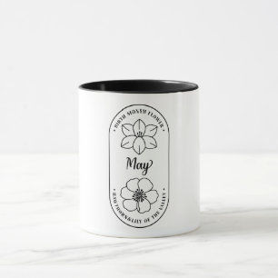 Mug Fleur du mois de naissance Mai
