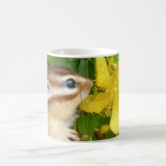 Mug Fleur et tamia jaunes (4) (Centre)