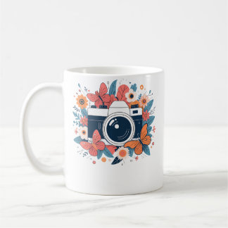 Mug Fleur Floral Appareil Photo Chemise Mignonne Photo
