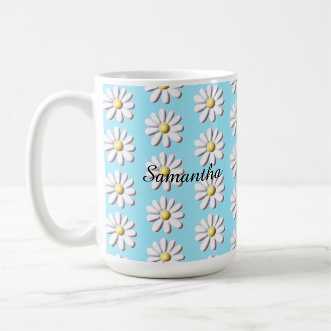 Mug Fleur marguerite 3D (Gauche)