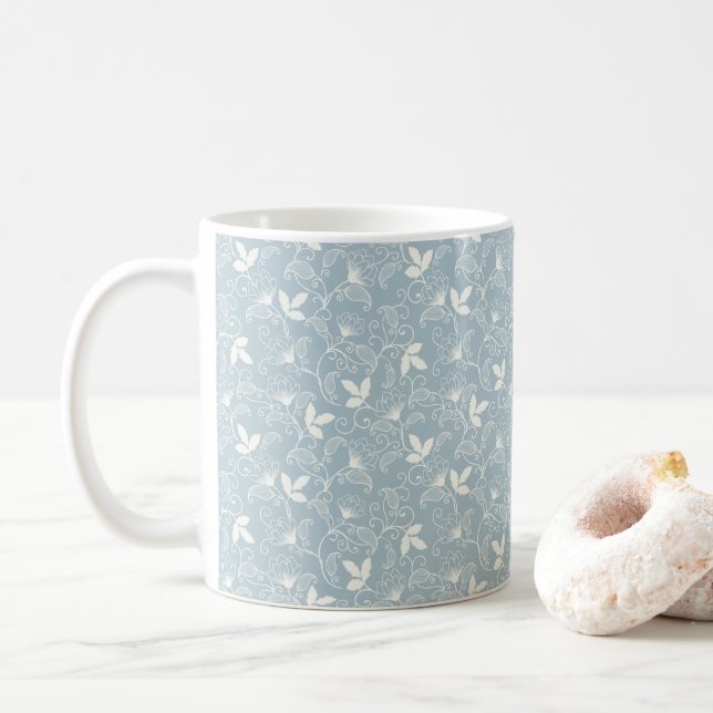 Mug Fleur Motif Printemps Floral Classique (Avec donut)